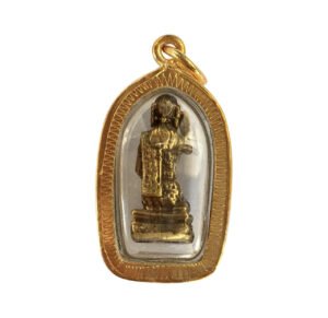 kwak11 Nang Kwak Thai Amulet Gold Casing