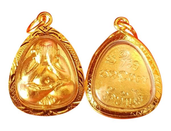Phra Pidta Gold Pendant Necklace