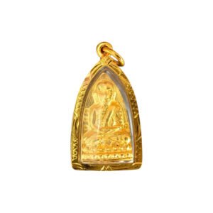 LP Thuad Thai Amulet Gold Pendant Jewelry Yant