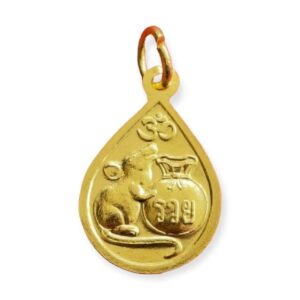 ganesh gold1 Ganesh Thai Amulet Gold Pendant