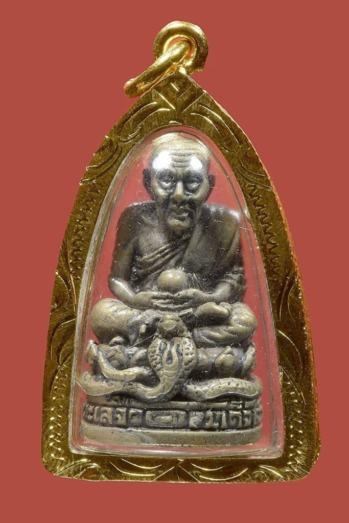 lpthuad goldcasing LP Thuad, A Famous Thai Amulet Buddhist Monk