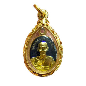 lpthuad gold3 LP Thuad Thai Amulet Gold Pendant 2558