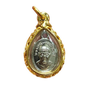 lpthuad silver LP Thuad Thai Amulet Gold Pendant 2558